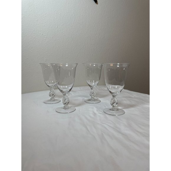 Imperial Glass Co - 4 Piece Crystal Goblets - Picture 1 of 4